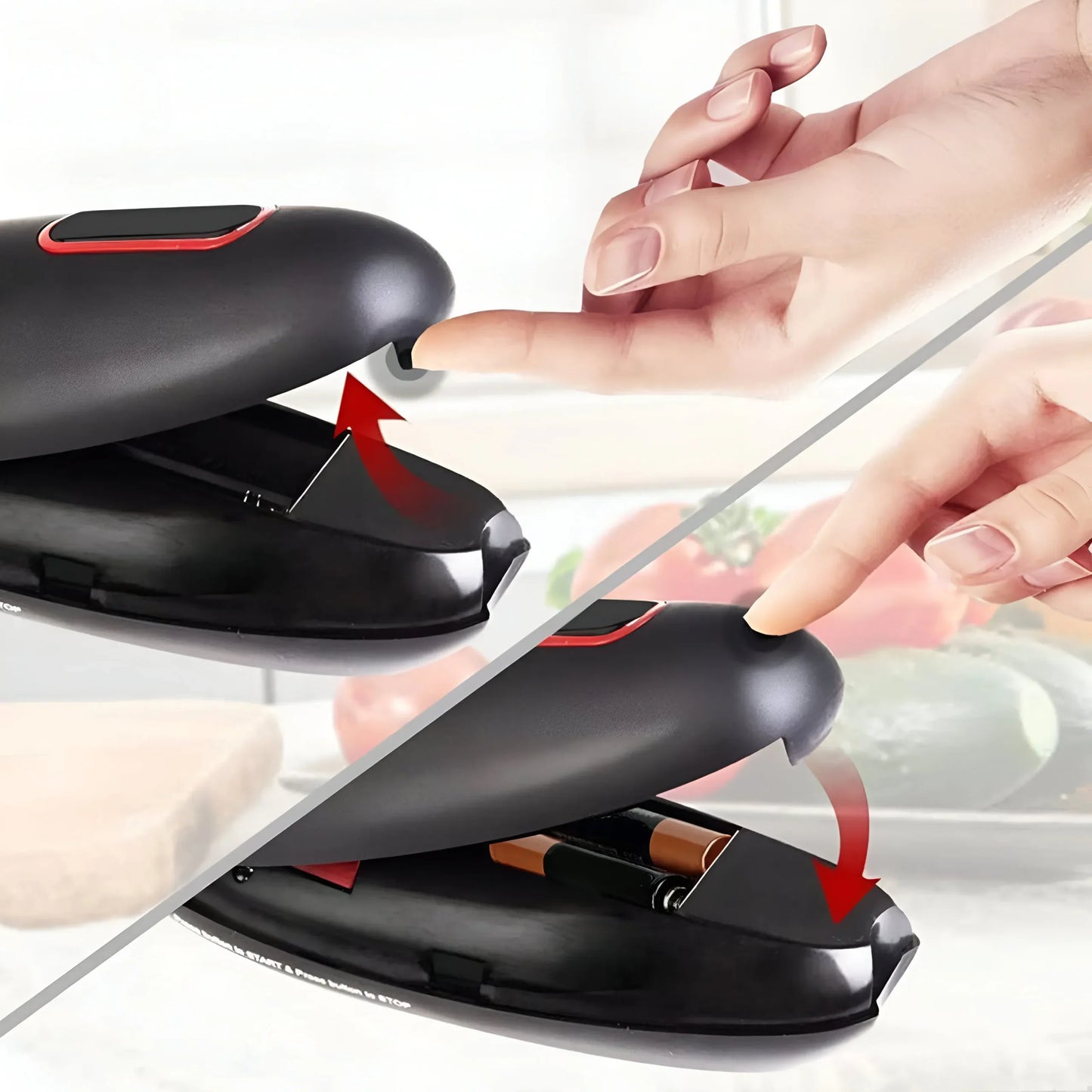 Automatic Electric Jar and Can Opener with Touch Operation and Safe Edges