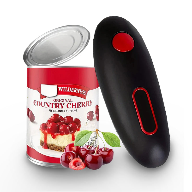 Automatic Electric Jar and Can Opener with Touch Operation and Safe Edges